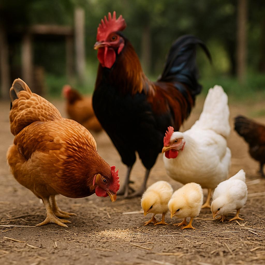 Alimentos para Gallinas, Pollos y Gallos