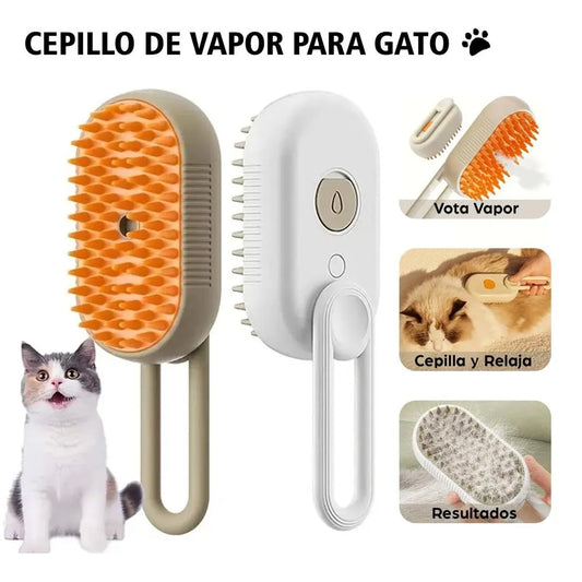 Cepillo de vapor para gatos y perros