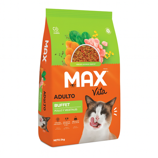 MAX Vita Gato Adulto Buffet – Pollo y Vegetales