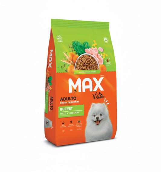 MAX Vita Adulto Razas Pequeñas – Buffet Pollo y Vegetales